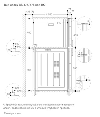 Комбинированный духовой шкаф-пароконвектомат Gaggenau BS474112