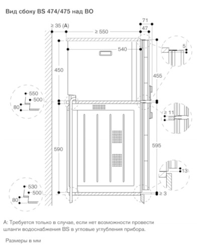 Комбинированный духовой шкаф-пароконвектомат Gaggenau BS470112