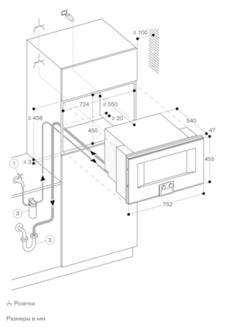 Комбинированный духовой шкаф-пароконвектомат Gaggenau BS485112