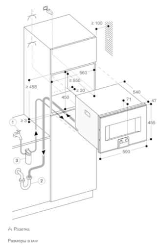 Комбинированный духовой шкаф-пароконвектомат Gaggenau BS471102