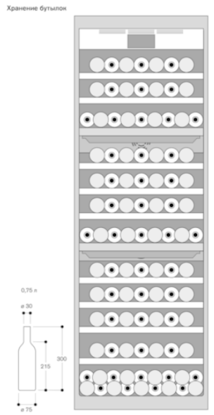 Полновстраиваемый винный шкаф Gaggenau RW466305