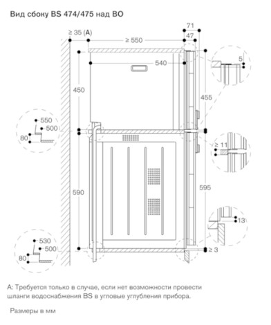 Комбинированный духовой шкаф-пароконвектомат Gaggenau BS471112