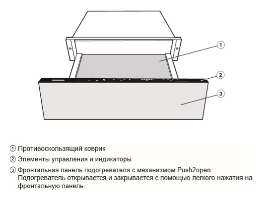 Встраиваемый подогреватель Miele ESW 7010 GRGR