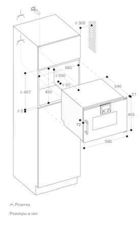 Духовой шкаф - пароварка Gaggenau BSP 250-131