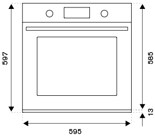 Духовой шкаф с функцией пара Bertazzoni F6011HERVPTNE