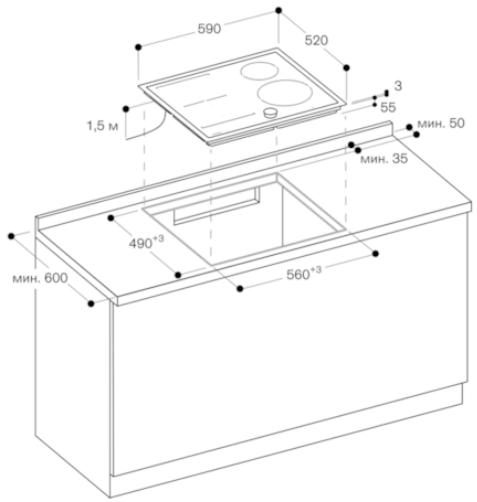 Индукционная варочная панель Gaggenau CI262114