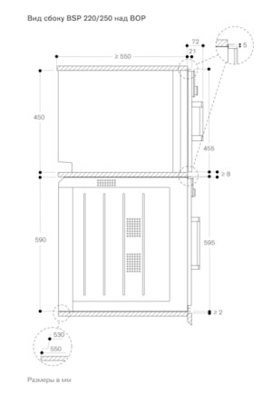 Духовой шкаф - пароварка Gaggenau BSP 250-101