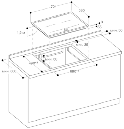 Индукционная варочная панель Gaggenau CI272111