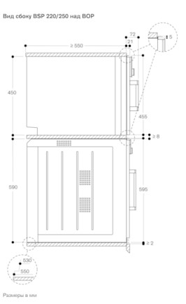 Духовой шкаф - пароварка Gaggenau BSP 250-131