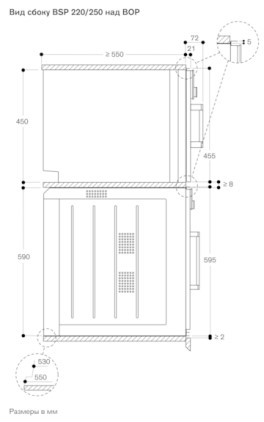 Духовой шкаф - пароварка Gaggenau BSP 251-101