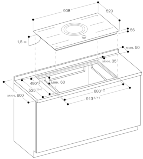 Индукционная варочная панель Gaggenau CI292101