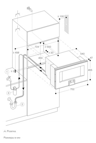 Комбинированный духовой шкаф-пароконвектомат Gaggenau BS484112