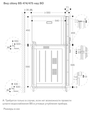 Комбинированный духовой шкаф-пароконвектомат Gaggenau BS475102