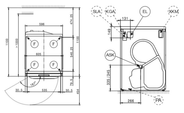 Сушильная машина Miele PDR507HP RU LW