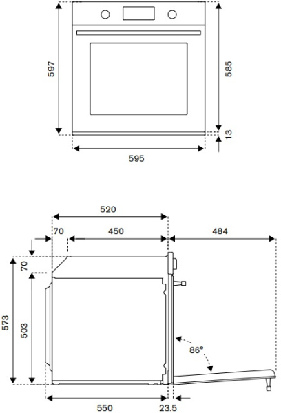 Духовой шкаф Bertazzoni F609MODESX