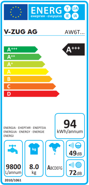 Стиральная машина V-ZUG AdoraWash V6000 AW6TWHC li