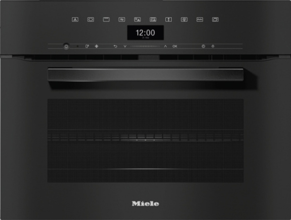 Компактный духовой шкаф с СВЧ Miele H7440BM OBSW