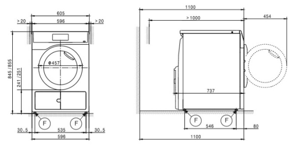 Сушильная машина Miele PDR507HP RU LW