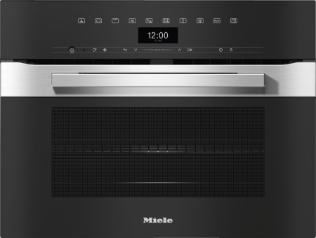 Компактный духовой шкаф с СВЧ Miele H7440BM EDST/CLST